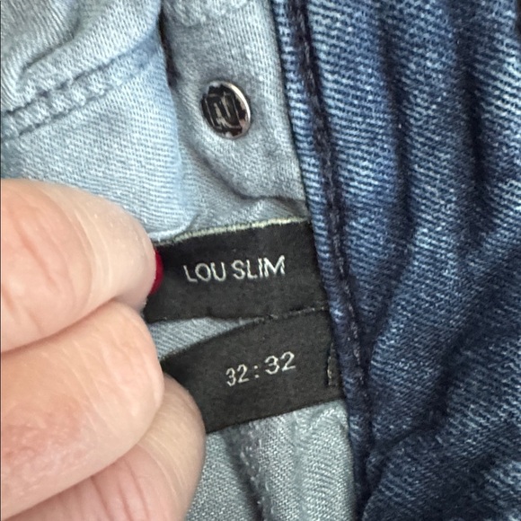 Neuw Lou Slim Medium Dark Blue Skinny Jeans Men’s sz W32 L32 Button Fly - Picture 10 of 14